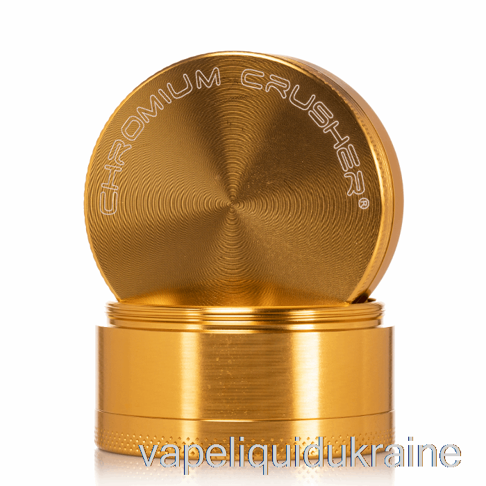 Vape Ukraine Chromium Crusher 2.2inch 4-Piece Grinder Gold
